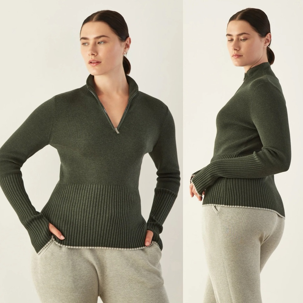 ADAY | No Sweat Sweater in Nori Green Medium